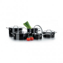 Batería de cocina de 5 piezas modelo black de Lacor