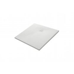 Plato de ducha Stone 100x100 Pizarra Básico Blanco