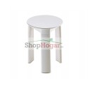 Taburete Gedy Trio blanco.