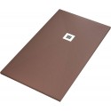 Plato de ducha Stone 80x120 Pizarra Básico Chocolate