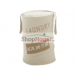 Cesta Gedy ropa sucia Laundry beige.