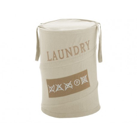 Cesta Gedy ropa sucia Laundry beige.