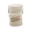 Cesta Gedy ropa sucia Laundry beige.