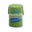 Cesta Gedy ropa sucia Laundry verde.