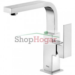 Monomando lavabo caño 35x15 mm Cuadro-Tres.