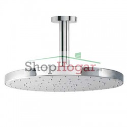 Rociador Ø 25 cm con brazo de ducha a techo Tres.